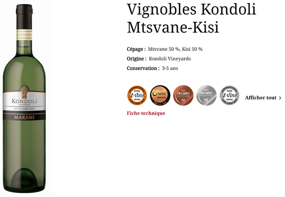 Vignobles Kondoli Mtsvane-Kisi