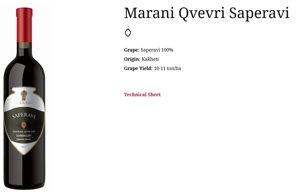 Marani Qvevri Saperavi