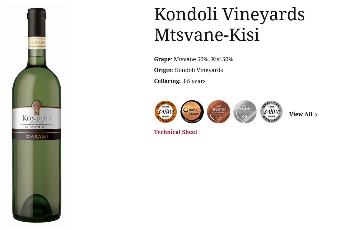 Vignobles Kondoli Mtsvane-Kisi